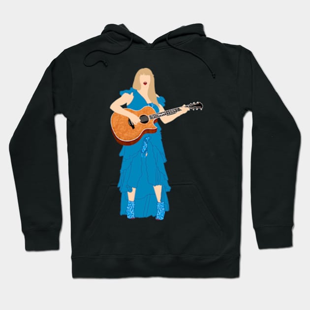 Eras Surprise Song Guitar + Blue Dress Hoodie by NahNahHeyJudy